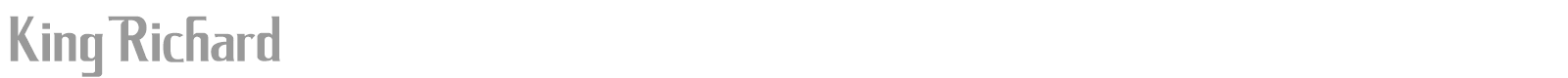 King Richard font preview